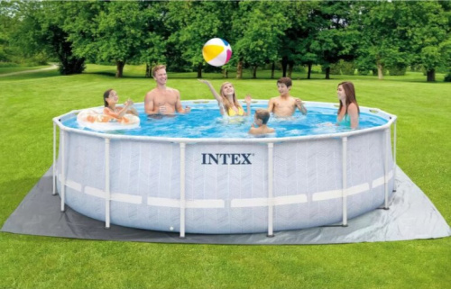 Каркасный бассейн Intex Prism Frame Chevron 26746 (488х122)