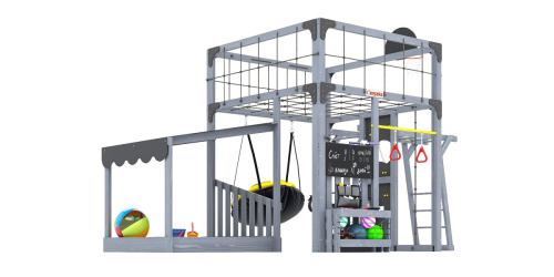 Детская площадка для дачи Савушка КУБ-4 Серый