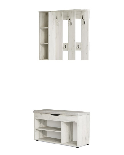 Банкетка Норд СН-122.08 дуб крафт белый 