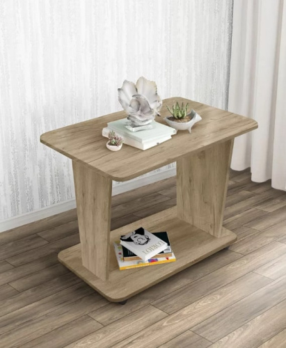 Стол журнальный СН-126.02 Астерикс дуб крафт серый 