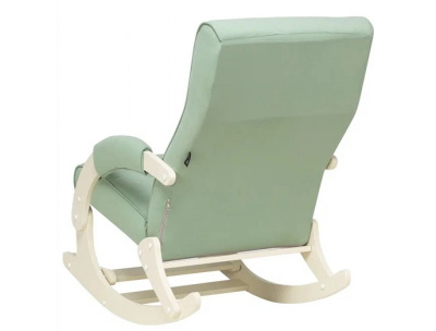 Кресло-качалка Leset Хилл с подножкой слоновая кость Velur V14