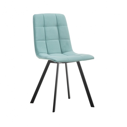 Стул Leset Скай металл черный велюр Mint 
