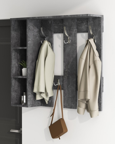 Вешалка настенная Артём-Мебель СН-100.43 бетон спаркс 