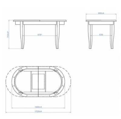 Стол Кронос Dark Oak 