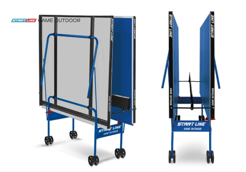 Теннисный стол Game Всепогодный с сеткой синий