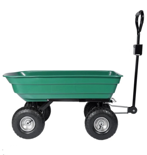 Садовая тележка-самосвал зеленая G201
