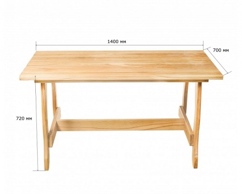 Стол Kamenka Байкал дуб лакированный