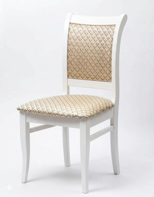 Стул МДК-265 Роми Эмаль белая Лорд бежевый 