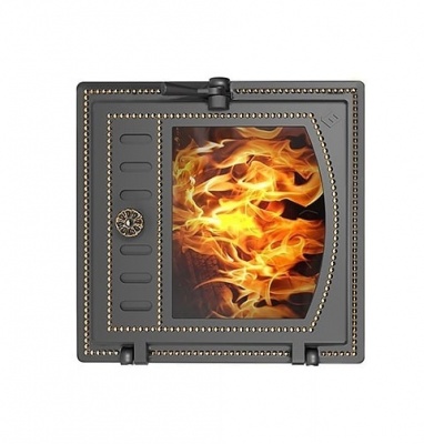 Дверка ВЕЗУВИЙ каминная 280 (Бронза)