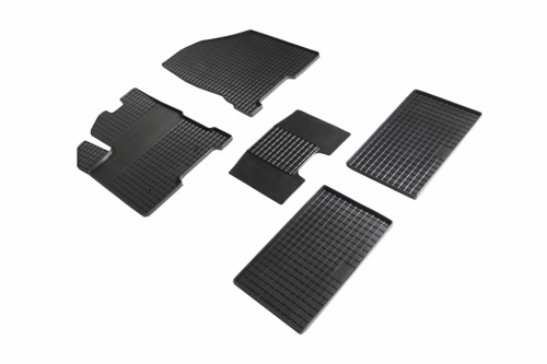 Резиновые коврики салона Сетка для Lada Vesta 2015- Черные