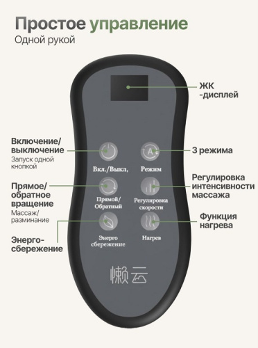 Вибромассажер для ног и ступней DFC LAZYCLOUD с проводным пультом