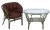 IND Комплект Багама дуэт олива подушка коричневая овальный стол 