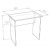 Стол компьютерный Уно-4 белый Стол компьютерный Уно-4 белый