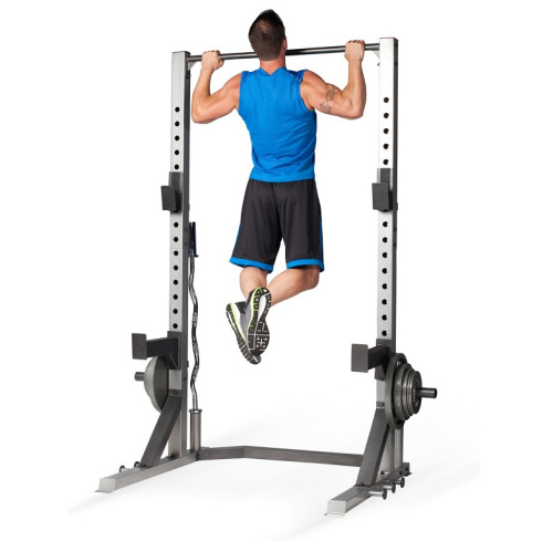 Силовая стойка для приседаний со штангой DFC CAP серая