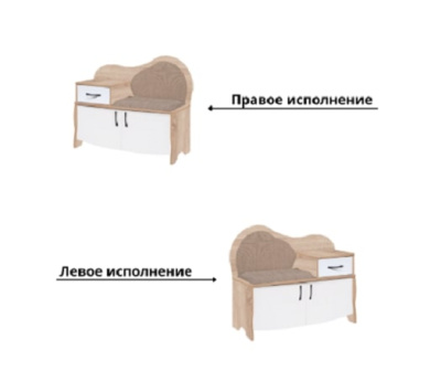 Скамья ВА-012.6 правое 