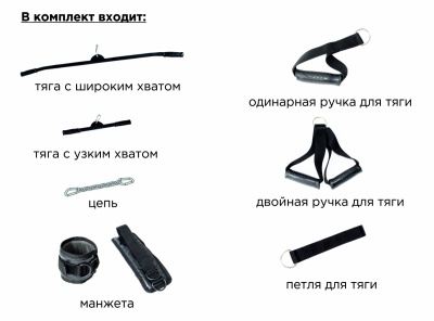 Шведская стенка Крафт SystemLight 3 в 1 черный