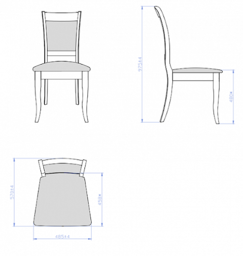 Стул Веста орех com Bristol 4
