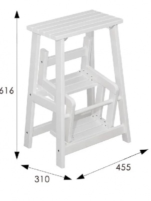 Табурет-стремянка снег 