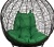 Кресло садовое BiGarden Orbis Black зеленая подушка