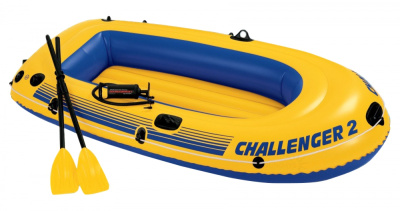Лодка надувная двухместная 236x114 см Intex Challenger-2 Set 68367NP (Китай)