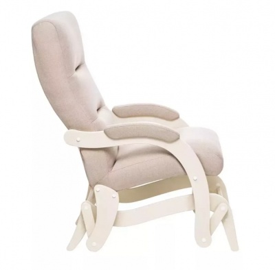 Кресло-маятник Leset Дэми слоновая кость Малмо 05
