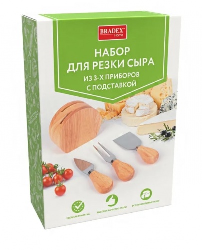Набор для резки сыра с подставкой Bradex TK 0598