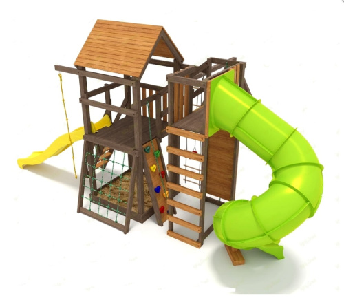 Детская площадка IgraGrad Панда Фани Gride с трубой 2,1м