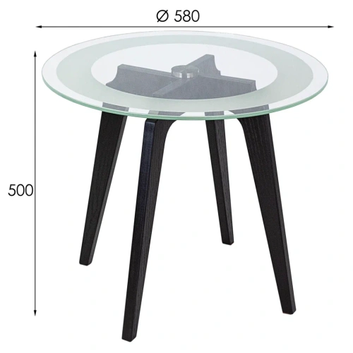 Стол журнальный Рилле 447 черный 