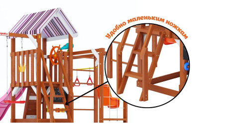 Детская площадка для дачи Савушка TooSun 12 розовый