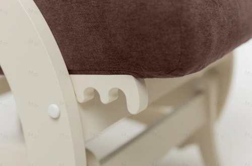 Кресло-маятник Leset Блисс слоновая кость Antonio Chocolate