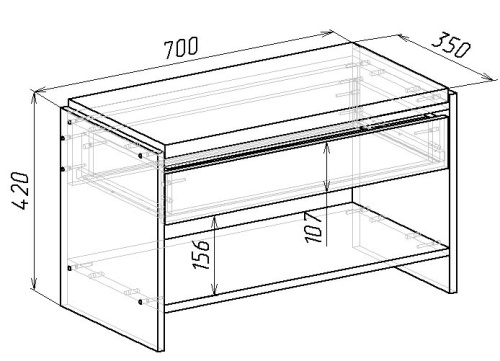 Скамья ВА-012.10 бетон 