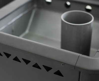 Банная печь Сибирь под навесной бак