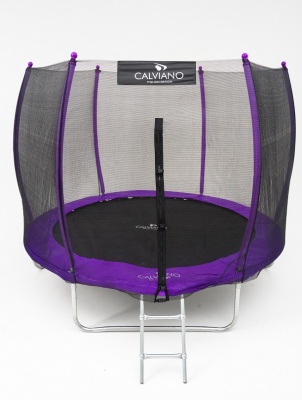 Батут с защитной сеткой Calviano 252 см 8ft OUTSIDE master purple