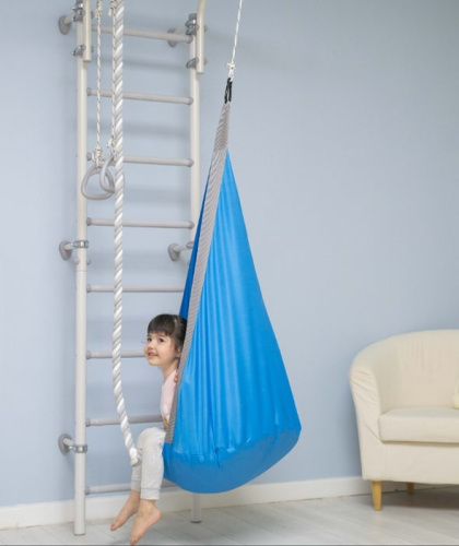 Подвесные детские качели гамак-кокон Romana 1.Д-26.19 (голубой)