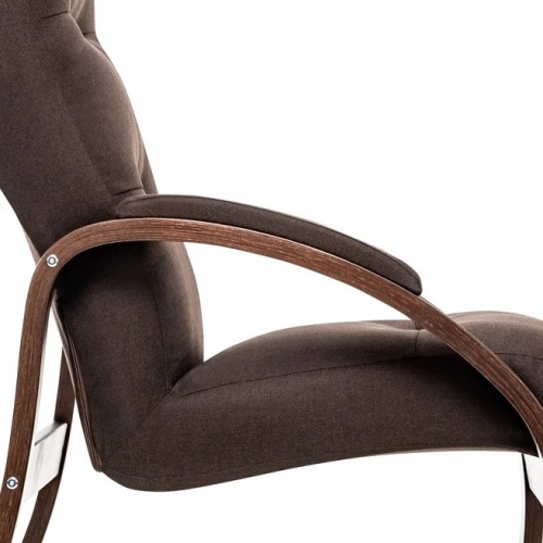 Кресло Leset Лион орех текстура Малмо 28 