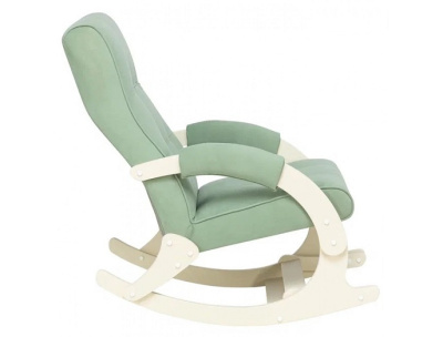 Кресло-качалка Leset Хилл с подножкой слоновая кость Velur V14