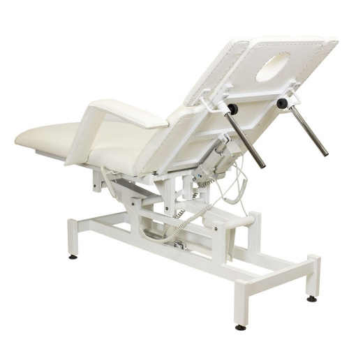 Массажный стол Элеганс МД - 850 (белый №89/189 с добавлением колесной базы)