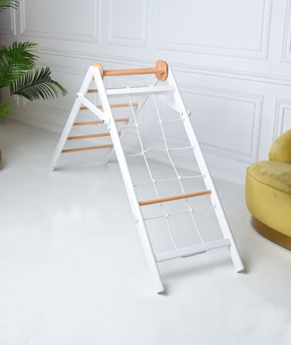 Детский спортивный комплекс Perfetto sport Piccolo angolo in legno bianco-naturale PS-109 Мини