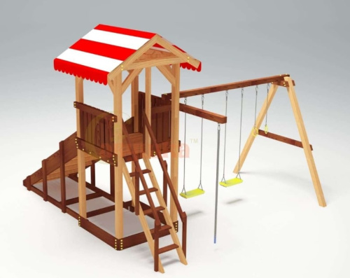 Детская спортивная площадка для дачи Савушка 4 Cезона 2