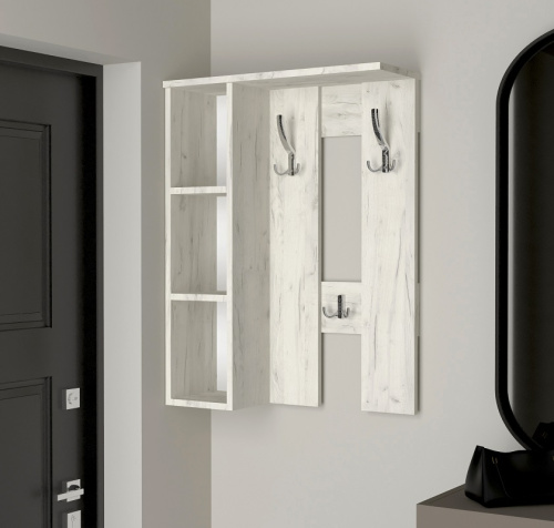 Вешалка настенная Артём-Мебель СН-100.44 дуб крафт белый 