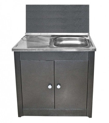 Тумба для умывальника Акватекс ДУЭТ серебро