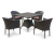 Комплект плетеной мебели T197BT/Y350A-W53 Brown (4+1)