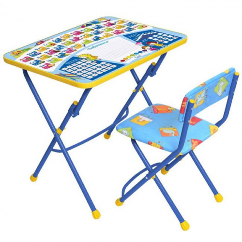 Комплект (стол+стул мягкий) складной с рисунком КУ1 