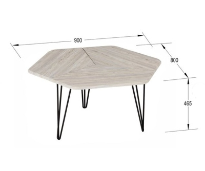 Стол журнальный Олдем скания натуральная 