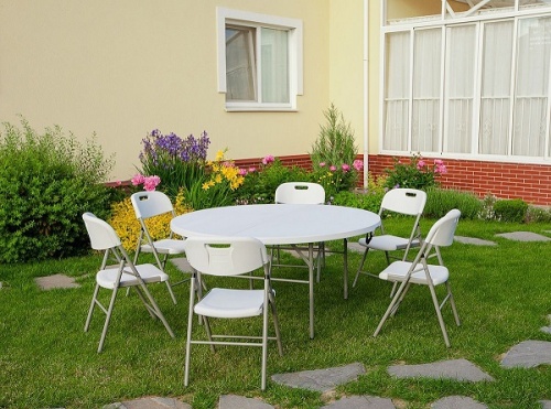 Набор садовой мебели CALVIANO стол круглый 152см и 6 стульев