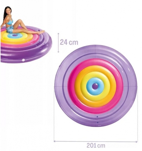 Надувной матрас-остров Радужная фиеста Intex 57285EU