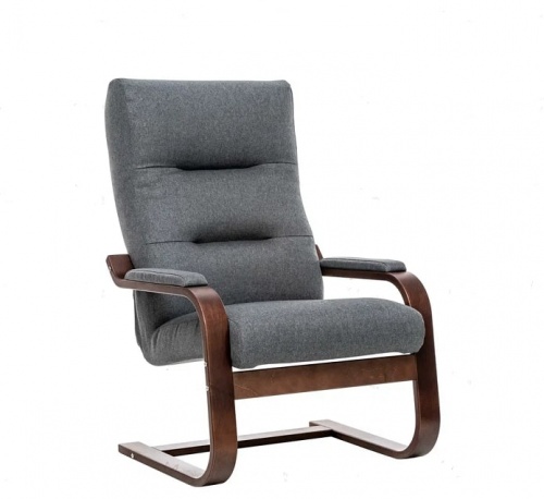 Кресло Leset ОСКАР орех текстура Малмо 95 