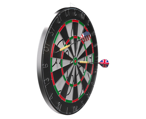 Дартс DFC METAL двусторонний 45 см 6 дротиков