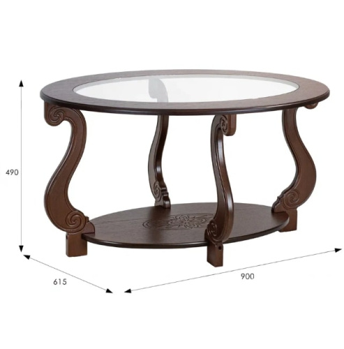 Стол журнальный Овация С темно-коричневый 