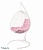 Кресло подвесное BiGarden Kokos White розовая подушка